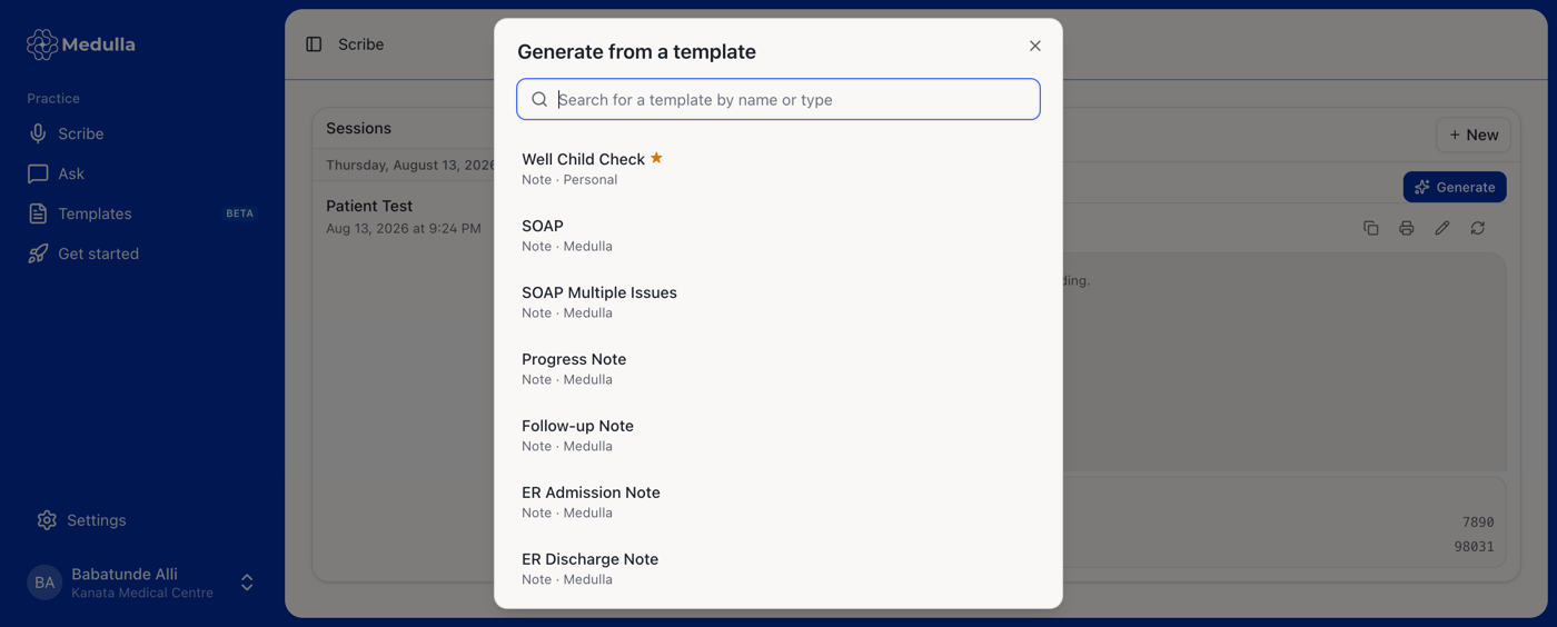 The Generate catalogue